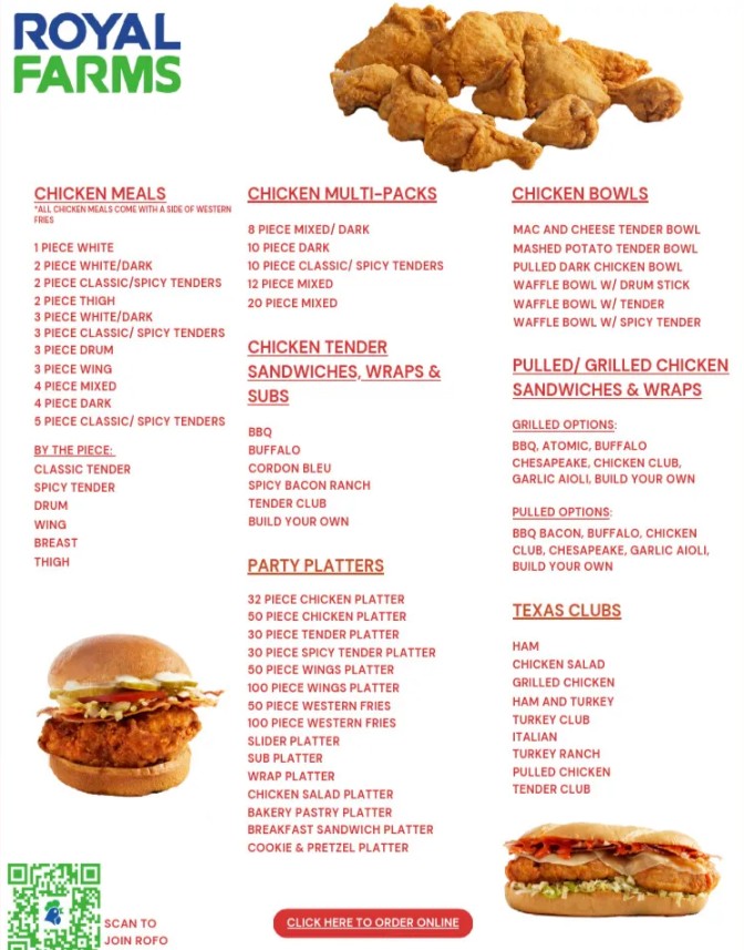 Restaurant Royal Farms | Fresh Chicken, Breakfast, Sandwiches ...